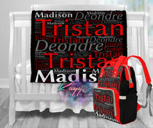 Load image into Gallery viewer, Name Diaper Backpack